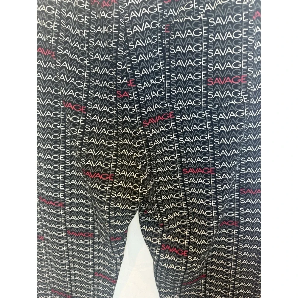 Y2K Public Record Mens Savage Graphic Joggers Size L Fleece‎ Hip Hop Urban Retro